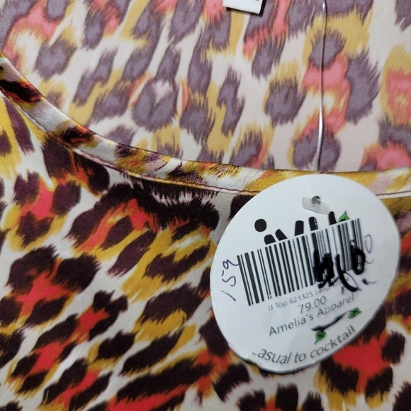 NWT* Ivy Jane* Silky Tunic* Leopard Print* Sz S-M I - Picture 5 of 9